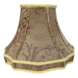 Royal Designs Inc Lamp Shade Pair 2 Square Cut Corner Bell Lampshades Ivory 12”